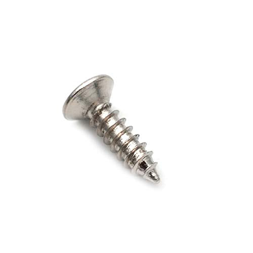 GETMusic - Juego de 50 tornillos de 3 mm para guitarra eléctrica Fender Strat ST Tele TL Stratocaster Telecaster Gibson LP Les Paul SG, Cromado