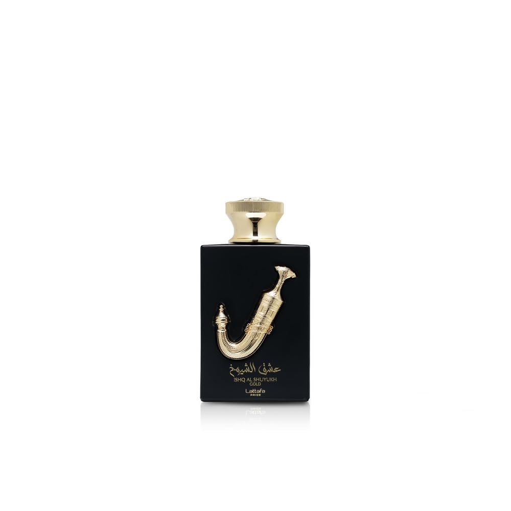 Lattafa Perfumes Ishq Al Shuyukh Gold for Unisex Eau de Parfum Spray, 3.4 Ounce