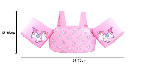 Gogokids Chaleco de natación para niños, flotadores para niñas y niños de 9-13-18-23 kg, flotadores de alberca con alas de Agua y Correa de Hombro para niños de 2-6 años