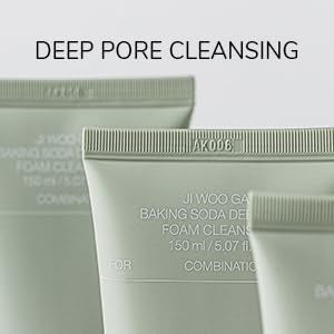 Limpiador Ji Woo Gae Baking Soda Deep Pore Foam Cleansing 150ml