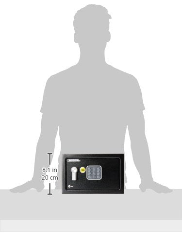 Caja Fuerte Digital Electrónica Yale Negra Compacta 20 x 20 x 31 cm