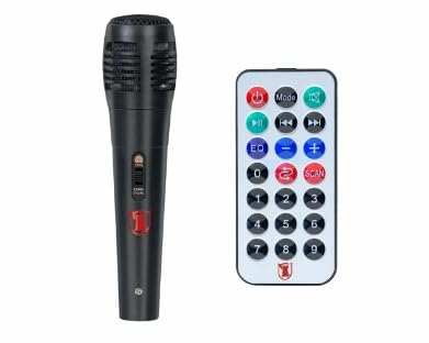 Kaiser Bocina MSA-7908MX Kit de Bafle Amplificador Inalámbrico Bocinas con Bluetooth y Micrófono Incluido, 6500 W de Potencia, Color Negro 8 Pulgadas