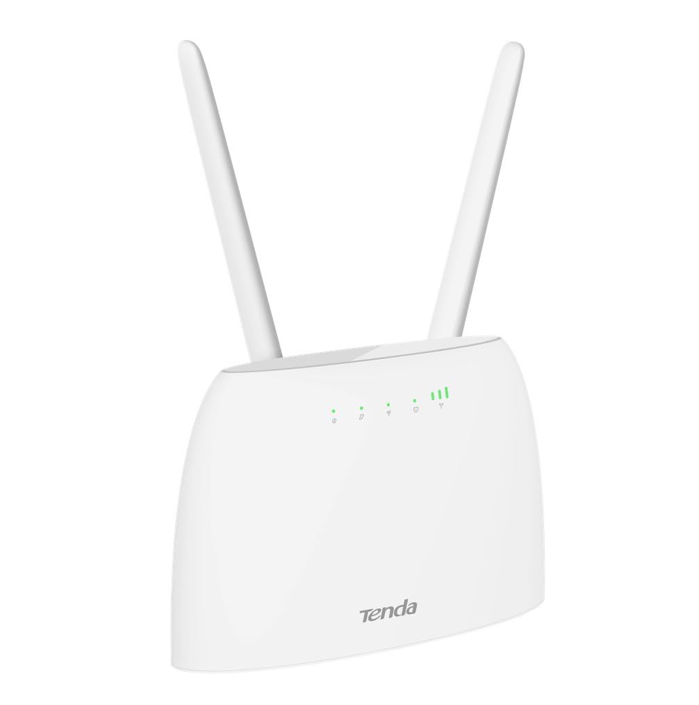 Tenda Router 4G06 4G Wi-Fi 300 Mbps Movil, Ranura para SIM, No Requiere Configuración, Servicio de Voz, 2 Antenas Desmontables, Monitoreo de Tráfico de Datos
