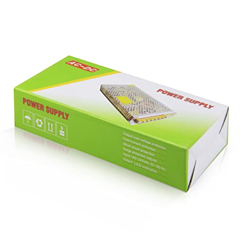 ALITOVE Fuente de Alimentación 24V 10A 240W Transformador CA 110 V/220 V a CC 24V 10amp Convertidor de Conmutación Regulado Universal para Tira de Luz LED Sistema de Seguridad de Cámara CCTV