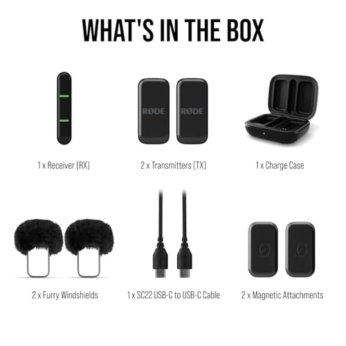 Micrófono Compacto RØDE Negro con Funda de Carga para Smartphone