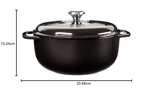 Horno holandés Lodge Color, Cromo(Midnight chrome), 6 qt, 1
