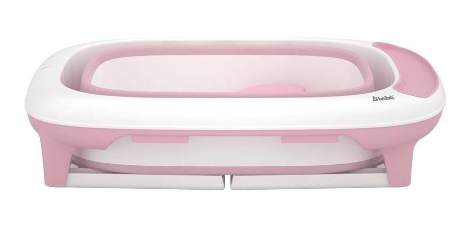 Bañera Plegable D´BEBÉ Rosa con 2 Niveles Antideslizante para Bebés