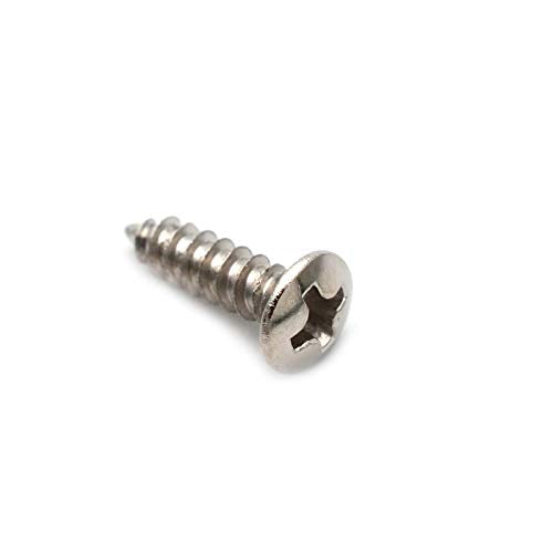 GETMusic - Juego de 50 tornillos de 3 mm para guitarra eléctrica Fender Strat ST Tele TL Stratocaster Telecaster Gibson LP Les Paul SG, Cromado
