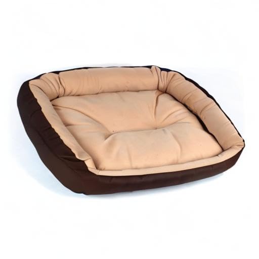 Cama para Perro Hills Cafe Beige Resistente y Confortable con Relleno Suave