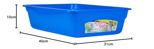 Fancy Pets Arenero Abierto Tamaño Mediano para Gato Colores Variados