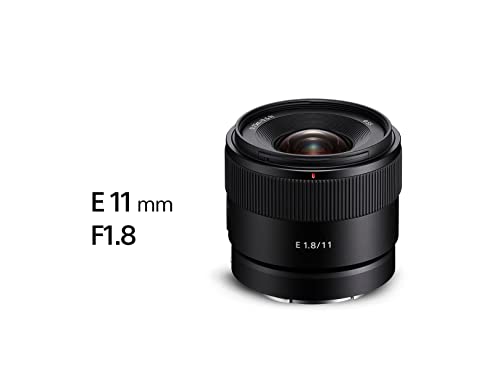 Lente Gran Angular Fijo Sony 11mm F1.8 APS-C con Estabilizador, Versión Oficial con Garantía Local