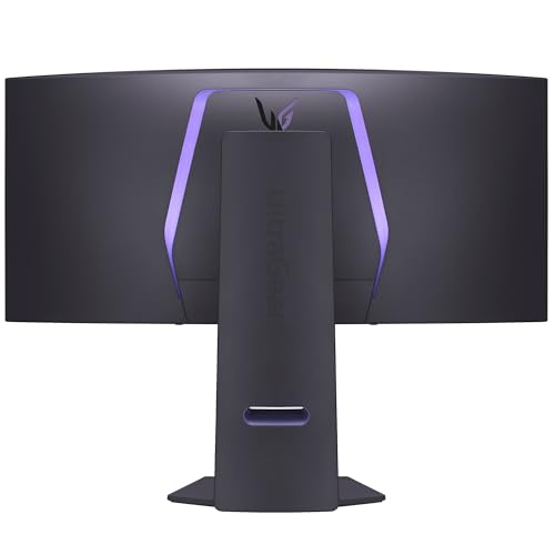 LG Monitor 34GS95QE-B Ultragear OLED Curvo R800 (3440 x 1440) 34" Refresh Rate 240 Hz, Tiempo de Respuesta de 0.03 ms (GTG), Contrast Ratio de 1500000:1