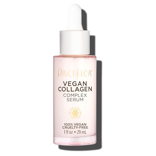 Pacifica Beauty Vegan Collagen Complex Serum, Hyaluronic Acid, Hydrating & Moisturizing for Aging and Dry Skin, 100% Vegan & Cruelty Free, Sulfate, Silicone + Paraben Free
