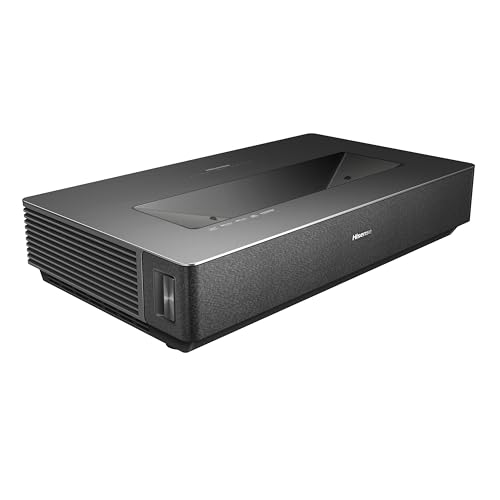 Hisense Laser 4K 100L5H Google TV. Proyector Smart de Tiro ultracorto + Pantalla de 100'' con tecnología ALR