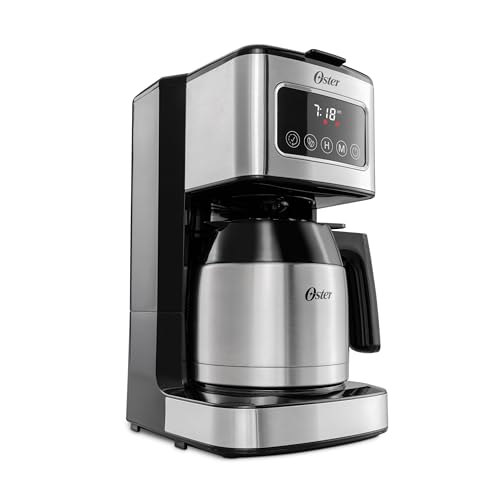 Cafetera de Goteo Oster Negra con Panel Táctil 8 Tazas