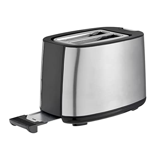Tostador de Pan de 2 Rebanadas Koblenz, 7 Niveles de Tostado, Función de Descongelado y Recalentado, 800 W, Acero Inoxidable modelo TKM-800 IN