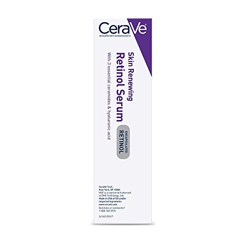 CeraVe - Sérum antienvejecimiento de retinol para rostro | 1 onza | Serum en crema para suavizar las líneas finas | Sin fragancia