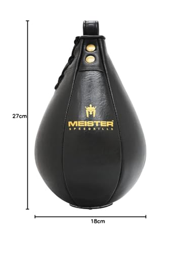 Bolsa de Piel Meister Negra con Vejiga Ligera de Látex Grande