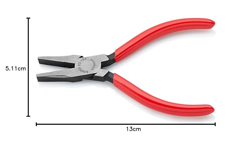Knipex 20 01 125 Pinzas Con Bocas Planas Acabado Pavonado 125 Mm