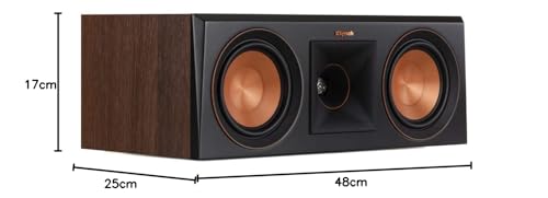 Klipsch RP-500C Altavoz de Canal Central, 2 Vías, Walnut,