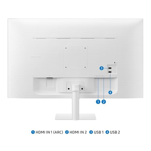 SAMSUNG Monitor inteligente FHD de 32 pulgadas M5 (M50D) Series con transmisión de TV, altavoces, HDR10, hub de juegos, múltiples puertos, rastreador de entrenamiento, herramientas de accesibilidad de
