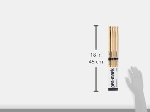 ProMark | Baquetas Classic Attack 5B Shira Kashi Roble, punta de madera ovalada, 4 pares