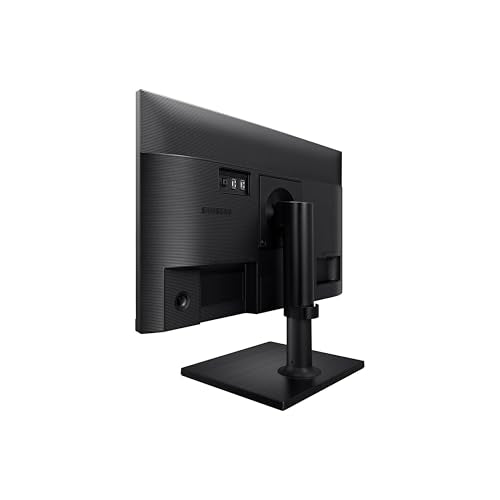 SAMSUNG FT45 Series Monitor de computadora FHD 1080p de 24 Pulgadas, 75 Hz, Panel IPS, HDMI, DisplayPort, concentrador USB, Soporte de Altura Ajustable, WRNTY de 3 años (LF24T454FQNXGO), Negro