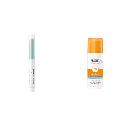 Lápiz Corrector Eucerin Imperfecciones Piel Grasa + Protector Solar Facial Efecto Mate Toque Seco Oil Control