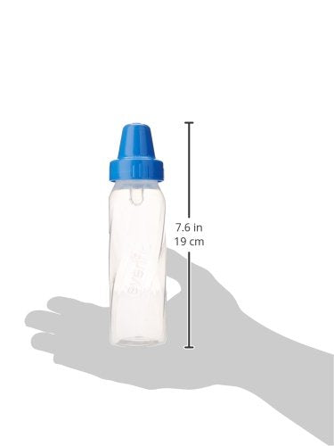 Botellas Classic Twist de Evenflo Feeding en Verde/Azul/Naranja de 8 Onzas, Paquete de 12