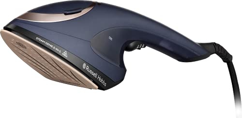Plancha Russell Hobbs Multi Steam Genie Azul 2 en 1 Con Accesorios