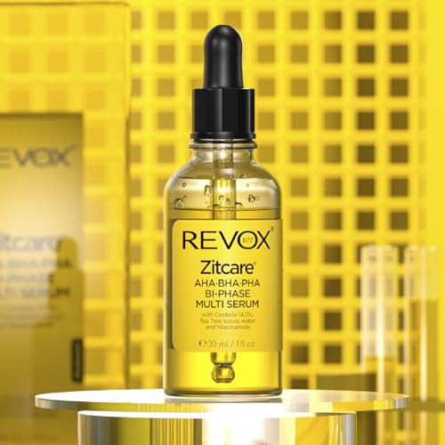 REVOX B77 ZITCARE AHA BHA PHA SUERO MULTIFASE BIFASICO CON CENTELLA 14.5%, ARBOL DE TE Y NIACINAMIDA 30MILILITROS