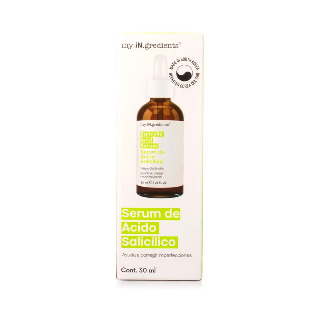 MY INGREDIENTS, Sérum de Ácido Salicílico, para Piel con Tendencia al Acné, Tratamiento para Imperfecciones, 30 ml