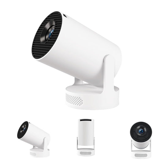 Mini Proyector XIAOHUI 2025 Negro con WiFi y Bluetooth Inteligente Portátil