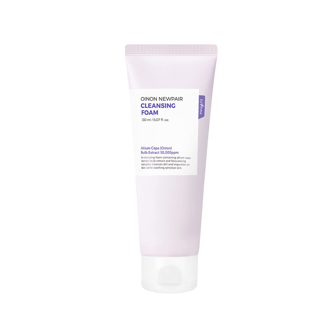 Isntree Espuma Limpiadora Facial Onion Newpair Cleansing Foam - Coreana con Extracto de Cebolla y Ácido Tranexámico, Imperfecciones, 150 Ml, IsNtree, SKIN_CLEANING_AGENT, Espuma, 1 Unidades