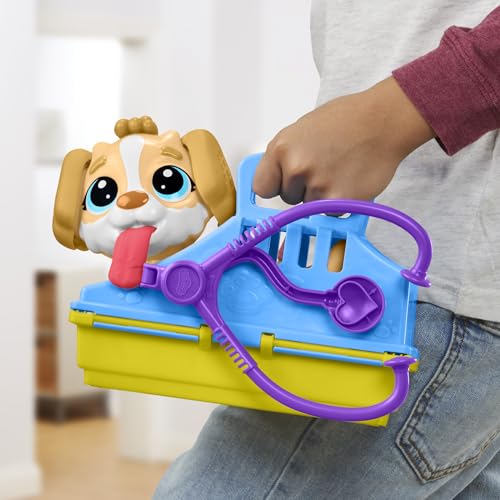 Hasbro Play-Doh Kit Veterinario Kit de Manualidades con Cachorro de Juguete, 10 Herramientas y 5 Colores para niños y niñas a Partir de los 3 años
