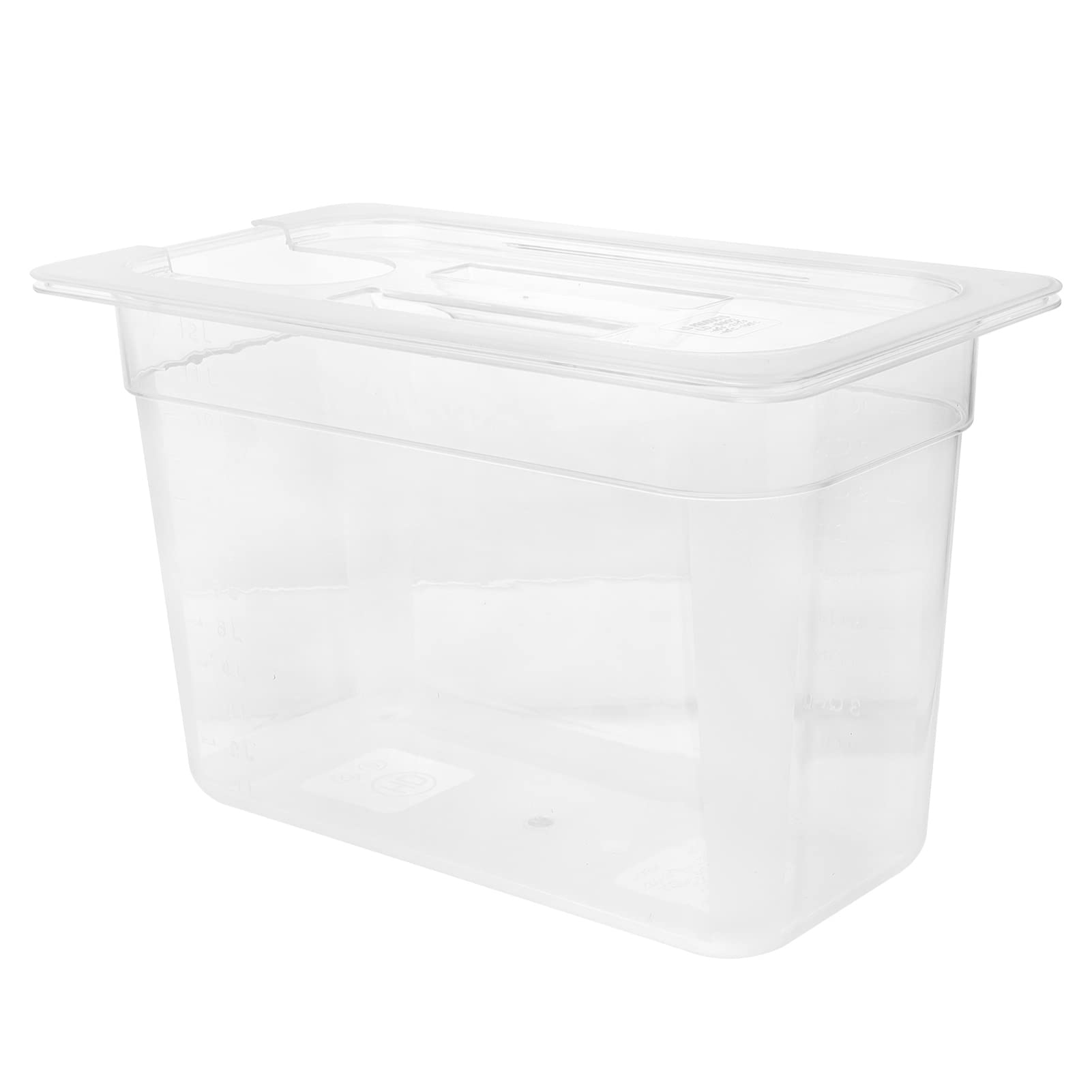Luxshiny - Contenedores de sellado al aspiradora para olla de cocción lenta de 6 litros, estuche de almacenamiento multiusos transparente