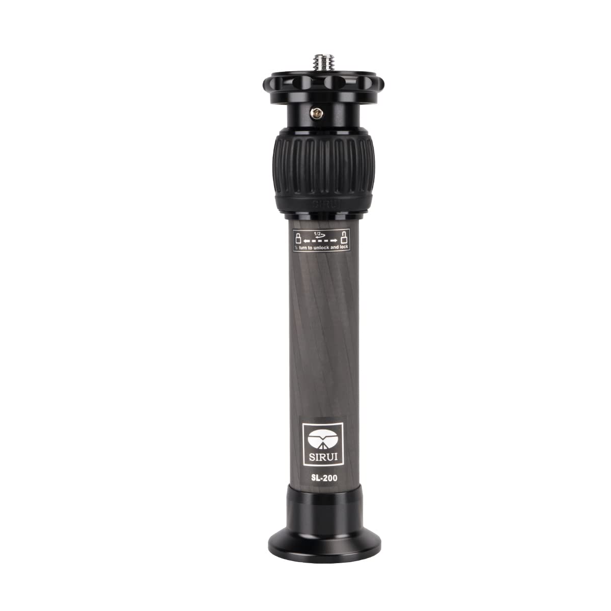 Extensión Universal SIRUI Carbono Negro con Tubo 320mm y Capacidad 15kg para Trípode y Monopié