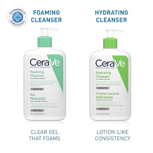 CeraVe Gel Limpiador Espumoso Diario para Piel Mixta, Grasa o con Acné 473ml