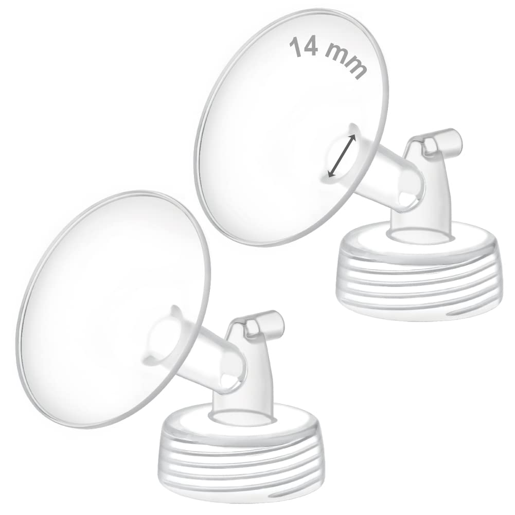 Pieza de bomba Maymom de cuello ancho para S1/S2; incluye Embudo de boca ancha; repuesto no original; reemplaza el protector de 14 mm de dos Embudos de Spectra.