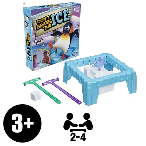 Hasbro Gaming Don't Break The Ice Juego Preescolar, Juegos de Mesa para niños a Partir de 3 años