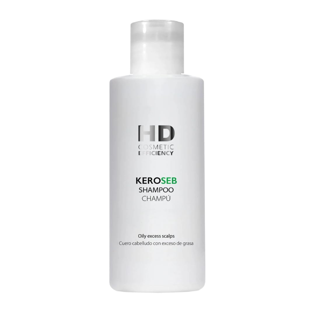 HD Cosmetic Keroseb Champú 125 ml Limpieza Profunda Control Grasa Cuero Cabelludo Uso Diario