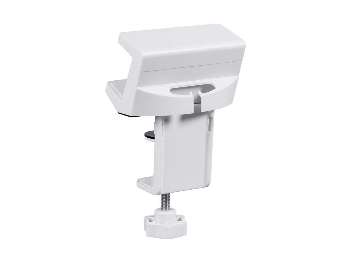 Soporte de Escritorio Monoprice Blanco para Protectores de Sobretensión, Regletas, Hubs USB
