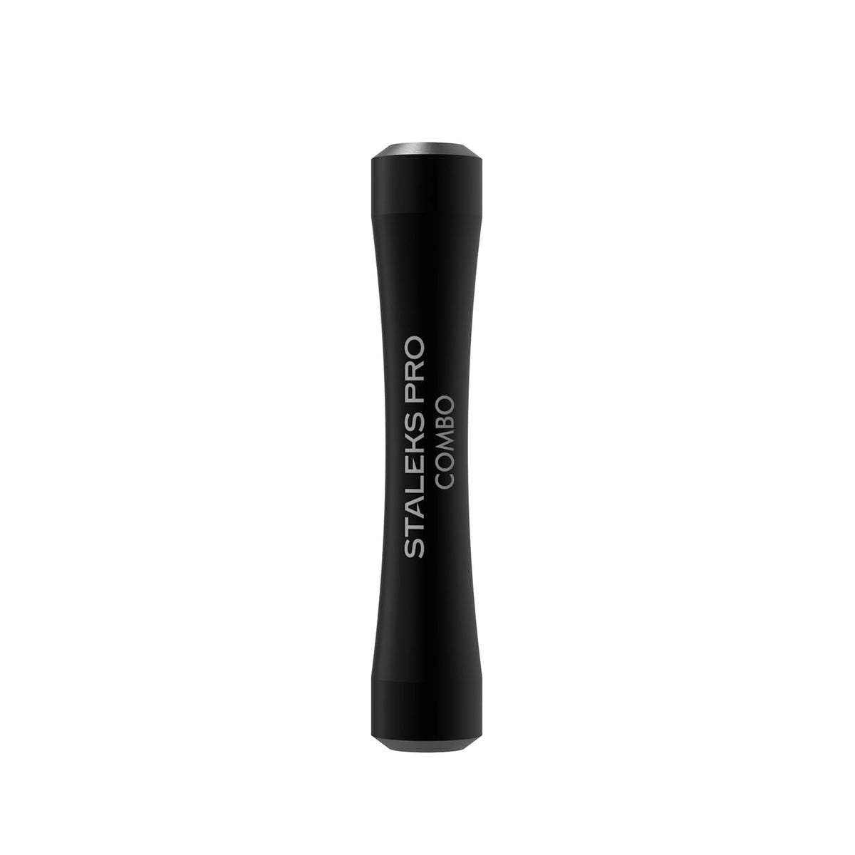 Staleks Combo Uniq 10B Mango Negro – Base Empujadora Modular Para Piezas De Trabajo Reemplazables – Diseño Ergonómico Y Ligero De Aluminio Para Profesionales De Uñas