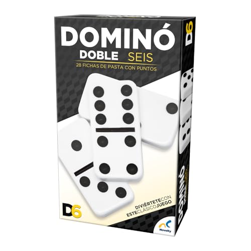 Juego de Mesa Dominó Novelty Corp Puntos Dobles 6 Estrategia y Diversión Juegos Familiares 28 Fichas