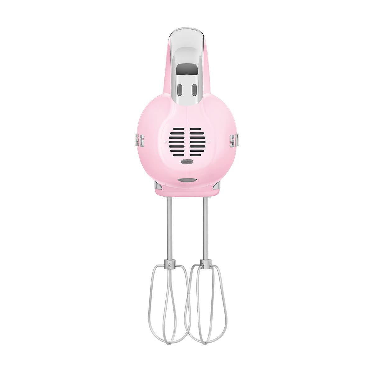 Mezclador Eléctrico de Mano SMEG Rosa 50's con Ganchos y Batidores