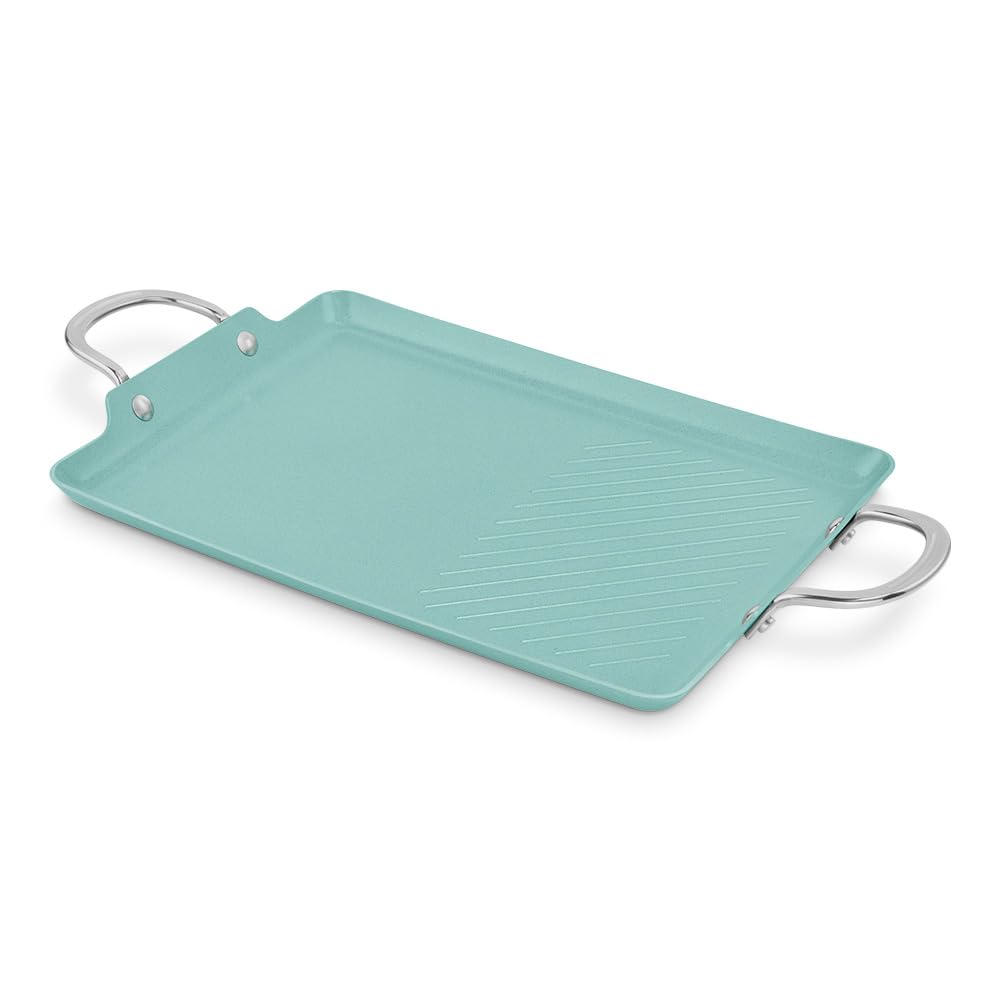 JADECOOK Bateria de Cocina JADE CHEF Plus 22 Piezas Juego de Sartenes 20 24 y 28 cm Cacerola Vaporera Pocillo Comal 36 cm Sarten Grill 6 Capas de Recubrimiento Antiadherente Ollas Cazuelas Utensilios