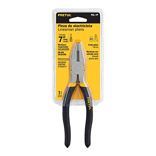 Pinza de Electricista Pretul Acero al Carbono 7 Pulgadas