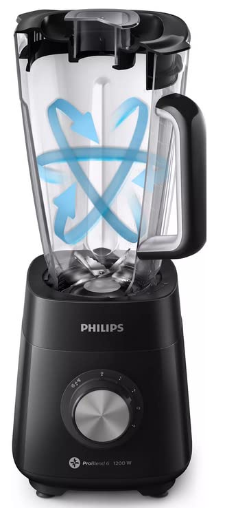 Licuadora Philips Potente 1200 Watts Vaso Tritán 3L 5 Velocidades+Pulso