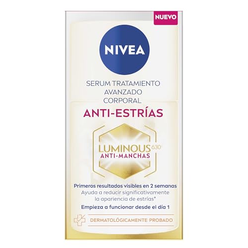 NIVEA Serum tratamiento avanzado Luminous630 anti-estrías (100 ml) 48 horas de humectación profunda y piel suave