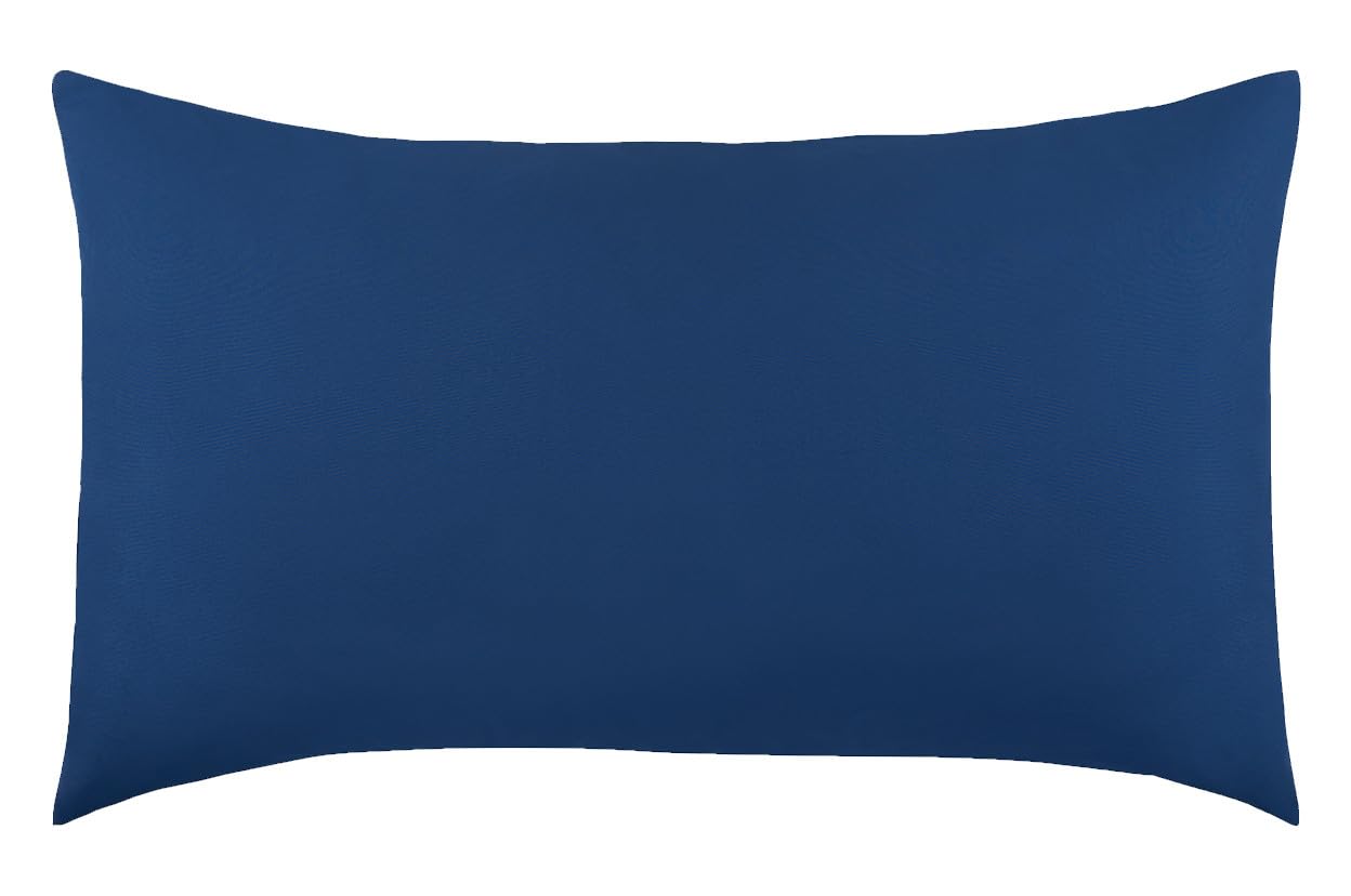 Everyday Kids - Juego de ropa de cama de 4 piezas para niños, incluye edredón, sábana encimera, sábana bajera y funda de almohada reversible, color azul marino